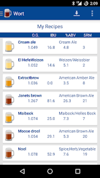 Image 0 for Wort Homebrew Calculator …
