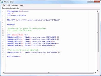 Image 0 for iMacros Editor