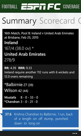 Image 3 for ESPNcricinfo for Windows …