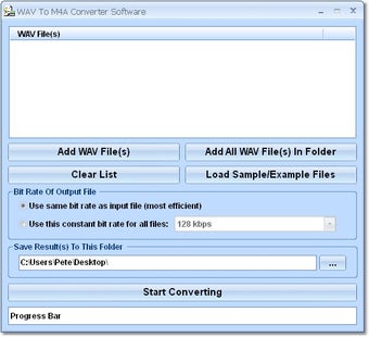 Image 0 for WAV To M4A Converter Soft…