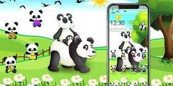 Image 3 for Cute Forest Panda Theme