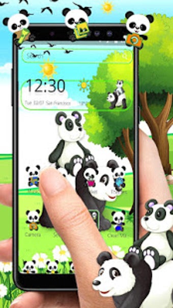 Image 2 for Cute Forest Panda Theme