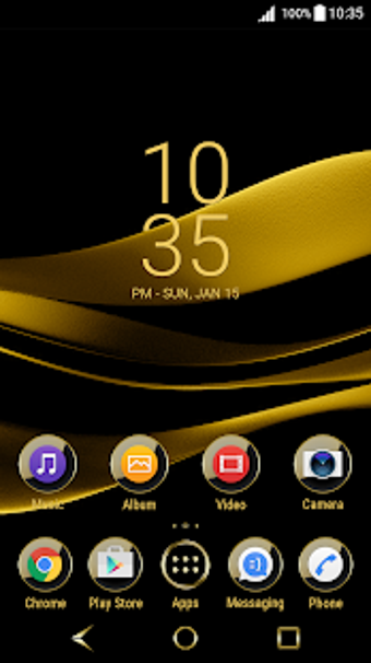 Imagen 3 para Black & Gold Theme for Xp…