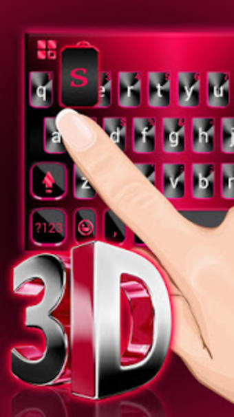 Image 0 for Classic 3d Red Keyboard T…