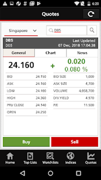 Image 1 for DBSV mTrading