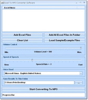 Image 0 for Excel To MP3 Converter So…