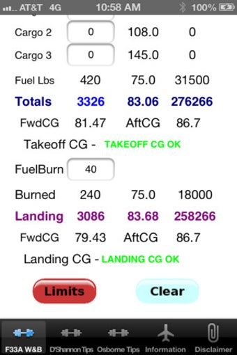 Image 2 for BE F33A Weight and Balanc…