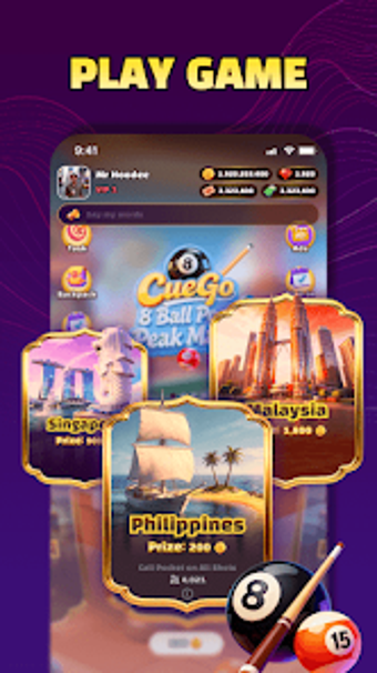 Imagen 0 para CueGo: 8 ball pool peak m…
