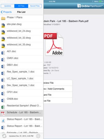 Image 0 for OnSite PlanRoom for iPad