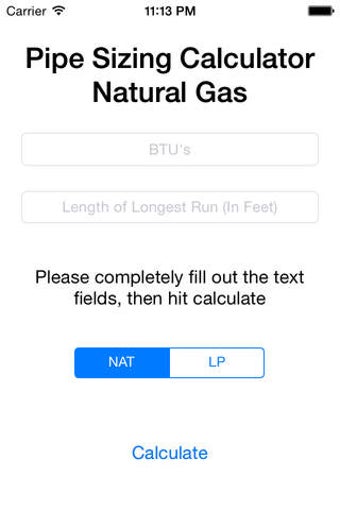 Image 0 for Gas Pipe Sizing Calculato…
