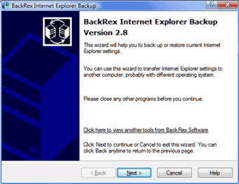 Image 0 for Internet Explorer Backup