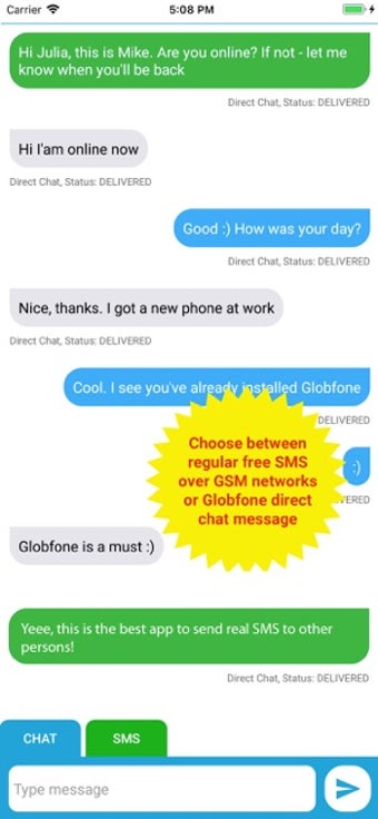 Image 2 for Globfone SMS Messenger