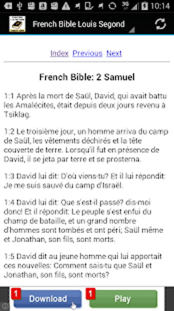Image 3 for French Bible Louis Segond