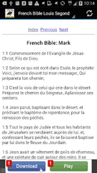 Image 1 for French Bible Louis Segond