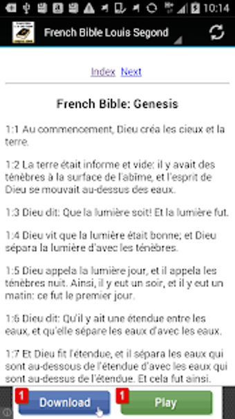 Image 0 for French Bible Louis Segond