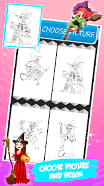 Image 0 for Witch Coloring Book