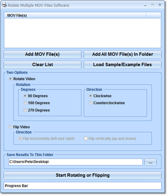 Image 0 for Rotate Multiple MOV Files…