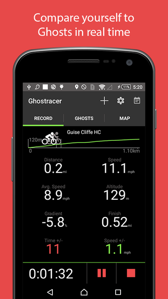 Imagen 3 para Ghostracer - GPS Run & Cy…