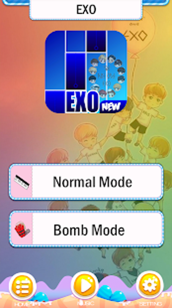 Imagen 2 para EXO Chibi Piano Tiles