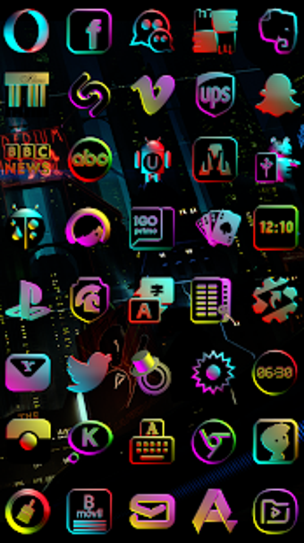 Imagen 1 para CYBERNEON Next Launcher 3…