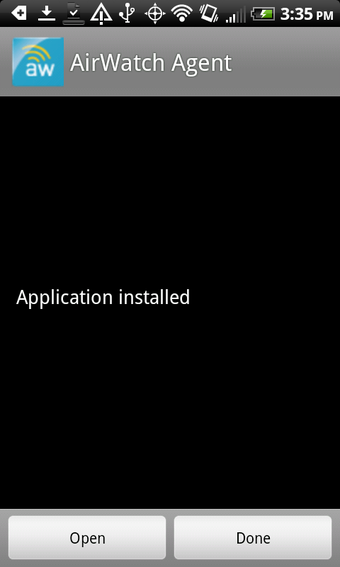 Image 2 for AirWatch Agent