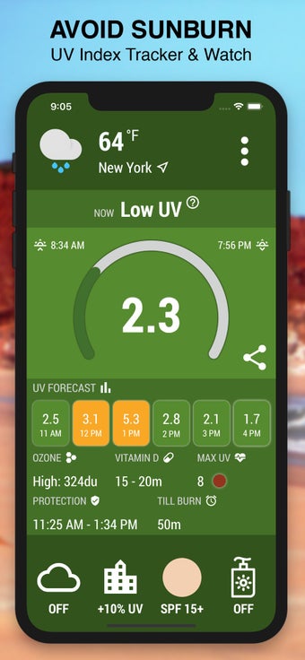 Image 1 for UV Index Now - UVI Mate