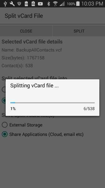 Imagen 3 para vCard Splitter