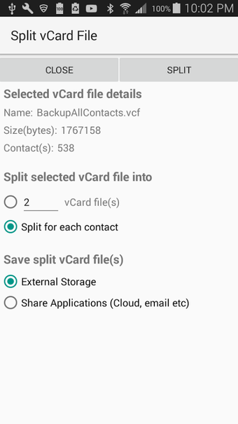 Imagen 0 para vCard Splitter