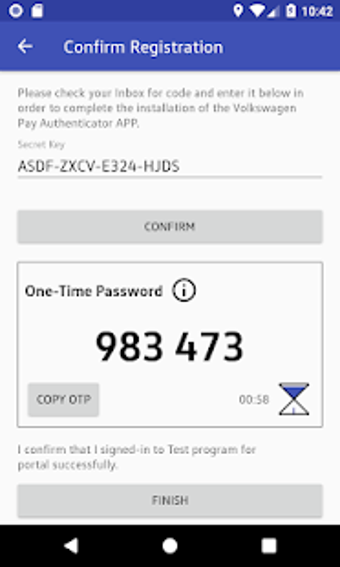 Image 0 for Volkswagen Pay Authentica…
