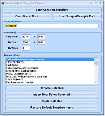 Imagen 0 para Excel Cash Flow Template …