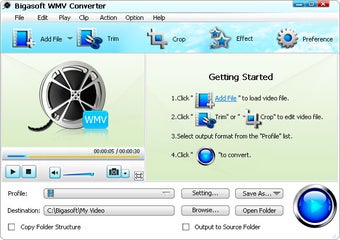 Image 0 for Bigasoft WMV Converter