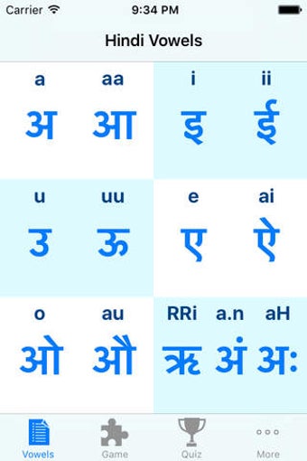 Imagen 0 para Hindi Vowels - Script and…