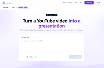 Image 0 for AI Presentations App