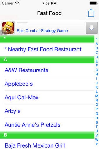 Image 0 for Fast Food Finder Find Fas…