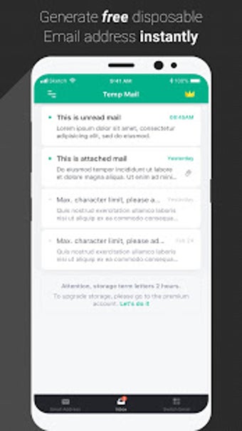 Imagen 1 para Temp Mail - Temporary Dis…