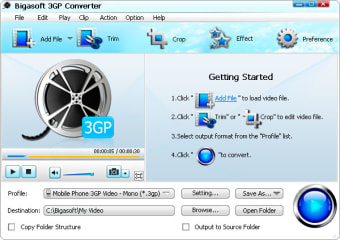 Image 0 for Bigasoft 3GP Converter