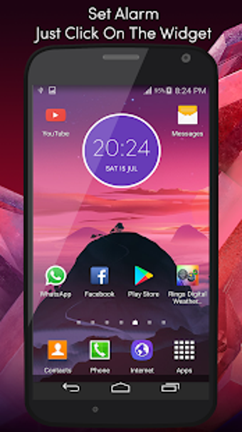 Imagen 2 para Moto Z2 Play Digital Cloc…