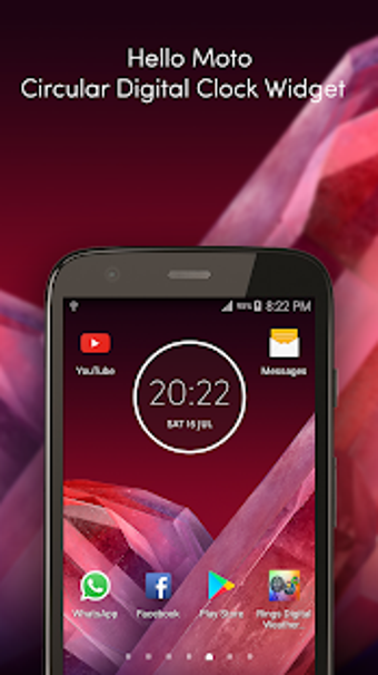 Imagen 0 para Moto Z2 Play Digital Cloc…