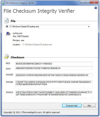 Image 0 for File Checksum Integrity V…