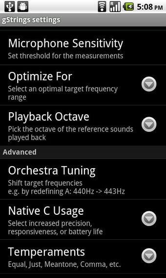 Imagen 0 para Tuner - gStrings Free