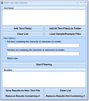 Imagen 0 para Filter Text Lists Softwar…