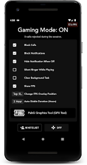 Image 0 for Gaming Mode with GFX Tool