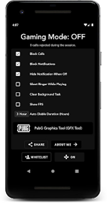 Image 2 for Gaming Mode with GFX Tool