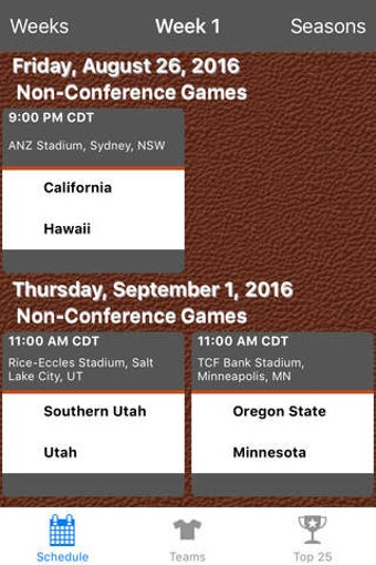 Imagen 0 para College Football Scores &…