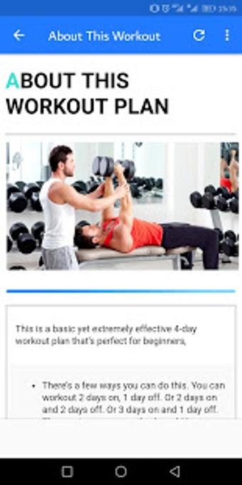 Imagen 0 para Beginners Gym Workout - 4…