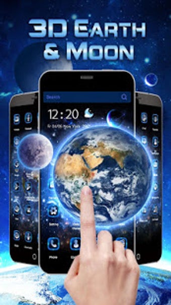 Image 3 for 3D Earth & Moon Theme Lau…