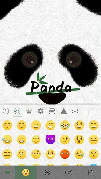 Image 1 for Cute Panda Keyboard Theme