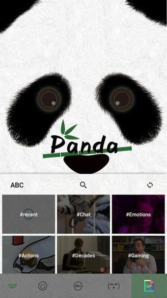 Image 3 for Cute Panda Keyboard Theme