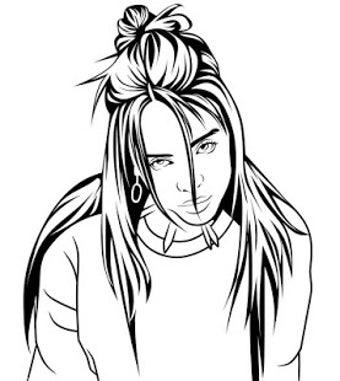 Image 3 for How to Draw Billie Eilish…