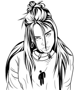 Image 2 for How to Draw Billie Eilish…
